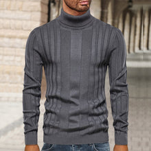 Laden Sie das Bild in den Galerie-Viewer, Lässiger Strickpullover mit Rollkragen für Herren