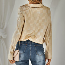 Laden Sie das Bild in den Galerie-Viewer, Lässiges Kariertes Jacquard-Hemd