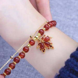 Roter Ahornblatt-Schmuck