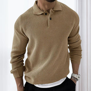 Waffel-Ansteck-Pullover