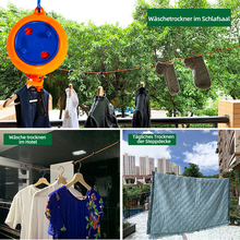 Laden Sie das Bild in den Galerie-Viewer, Praktische Wäscheleine im Freien