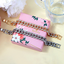 Laden Sie das Bild in den Galerie-Viewer, Hip Hop Zirkon Damen Fußkettchen