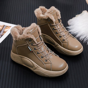 Damen High Top Freizeitschuhe mit dicken Sohlen
