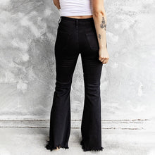 Laden Sie das Bild in den Galerie-Viewer, Dehnbare Jeans für Damen mit mehreren Knöpfen