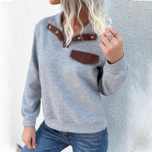 Laden Sie das Bild in den Galerie-Viewer, Sweatshirt mit Stehkragen