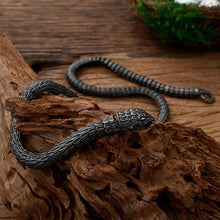 Laden Sie das Bild in den Galerie-Viewer, Weltschlange Jormungandr Schlangenhalskette