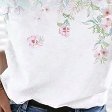 Laden Sie das Bild in den Galerie-Viewer, Einfaches Sommer-T-Shirt mit Aufdruck