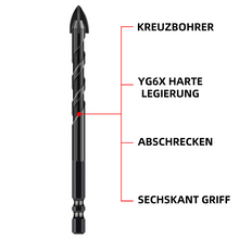 Laden Sie das Bild in den Galerie-Viewer, Doppelhelix Kreuzbohrer Handwerkzeug