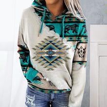 Laden Sie das Bild in den Galerie-Viewer, Damen Sweatshirt mit ethnischem Aufdruck