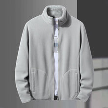 Laden Sie das Bild in den Galerie-Viewer, Wende-Sweatshirt mit Stehkragen aus Fleece