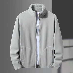 Wende-Sweatshirt mit Stehkragen aus Fleece