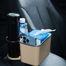 Laden Sie das Bild in den Galerie-Viewer, Multifunktionale Taschentuchbox fürs Auto mit Flaschenhalter