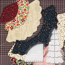 Laden Sie das Bild in den Galerie-Viewer, Handgemachtes Acryl Weihnachtsbaum Patchwork Set
