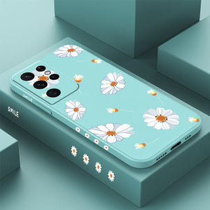 Gänseblümchen-Handyhülle aus Silikon für Samsung