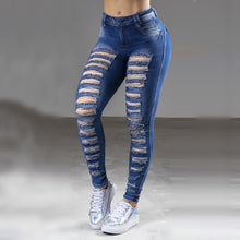 Laden Sie das Bild in den Galerie-Viewer, Hohe Taille Jeans Für Damen