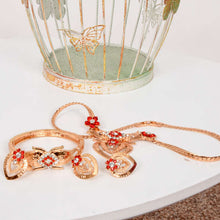 Laden Sie das Bild in den Galerie-Viewer, Vierteiliges Schmuckset aus Legierung