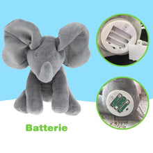 Laden Sie das Bild in den Galerie-Viewer, Elektrische Musik-Plüsch-Elefanten-Spielzeug