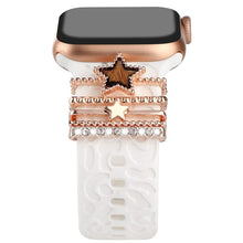 Laden Sie das Bild in den Galerie-Viewer, Watch Silikonbänder Dekorative Ringe