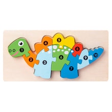 Laden Sie das Bild in den Galerie-Viewer, Pädagogisches 3D-Holzpuzzle für Kinder