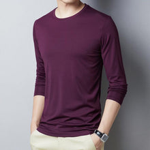Laden Sie das Bild in den Galerie-Viewer, Langarm-T-Shirt mit Rundhalsausschnitt