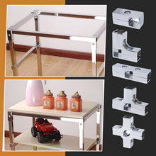 Laden Sie das Bild in den Galerie-Viewer, Verschiedene Formen von Vierkantrohrverbindern aus Edelstahl