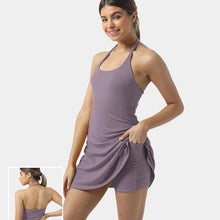 Laden Sie das Bild in den Galerie-Viewer, Ärmelloses Sport Tenniskleid Für Damen