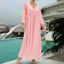 Laden Sie das Bild in den Galerie-Viewer, Women&#39;s Cotton Linen Dress