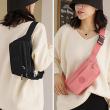 Laden Sie das Bild in den Galerie-Viewer, Leichte Gürteltasche mit mehreren Fächern und Reißverschluss