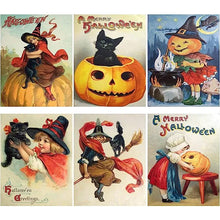 Laden Sie das Bild in den Galerie-Viewer, Retro Halloween Postkarten (24 Stück)