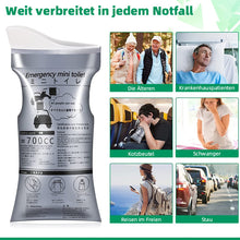 Laden Sie das Bild in den Galerie-Viewer, Tragbarer Reise-Einweg-Urinbeutel
