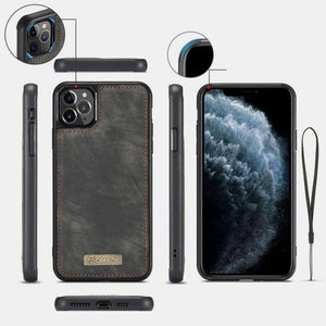 2 in 1 Magnetische Brieftasche Abnehmbare Hülle für Telefon