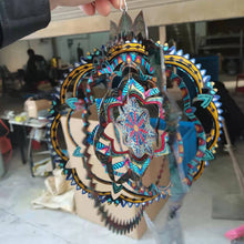 Laden Sie das Bild in den Galerie-Viewer, 3D Mandala Kinetischer Windspinner