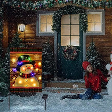Laden Sie das Bild in den Galerie-Viewer, LED-Schneemann-Gartenflagge