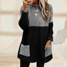 Laden Sie das Bild in den Galerie-Viewer, Pocket Veloursleder Sweatshirt