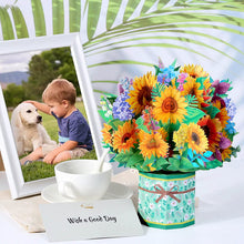 Laden Sie das Bild in den Galerie-Viewer, Papierblumen-Blumenstrauß-Gruß-Karten