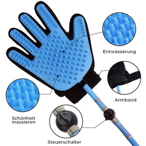 Haustier Badehandschuh Massagegerät Dusche Badewerkzeug