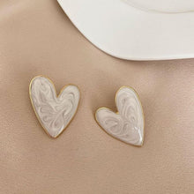 Laden Sie das Bild in den Galerie-Viewer, Damen Öltropfen Einfache Liebesohrringe