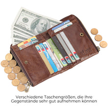 Laden Sie das Bild in den Galerie-Viewer, Mini Geldbörse mit mehreren Fächern