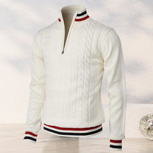 Laden Sie das Bild in den Galerie-Viewer, Farbe-Block-Rollkragenpullover mit Reißverschluss