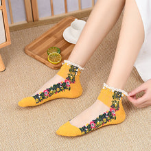 Laden Sie das Bild in den Galerie-Viewer, Sommer atmungsaktive Vintage Perlensocken