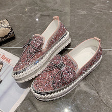 Laden Sie das Bild in den Galerie-Viewer, Vorverkauf &gt;&gt;&gt; Lässige Plateauschuhe mit Strass
