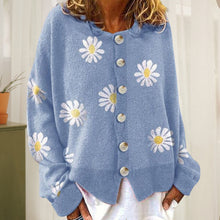 Laden Sie das Bild in den Galerie-Viewer, Süße Strickjacke mit Gänseblümchen