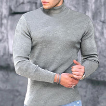 Laden Sie das Bild in den Galerie-Viewer, Einfarbiger Pullover mit Rollkragen