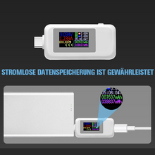 Laden Sie das Bild in den Galerie-Viewer, Farbbildschirm USB Strom- und Spannungsprüfer