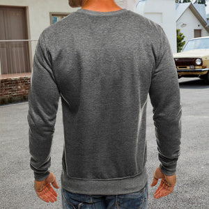 Lässiger Lockerer Einfarbiger Langarm-Pullover für Herren