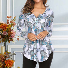 Laden Sie das Bild in den Galerie-Viewer, Bedrucktes Langärmliges T-Shirt für Damen