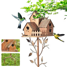 Laden Sie das Bild in den Galerie-Viewer, Kreative Garten-Vogelhaus-Dekoration Aus Metall