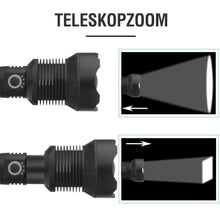 Laden Sie das Bild in den Galerie-Viewer, Superhelle und wasserdichte Militär-Taschenlampe mit Zoom
