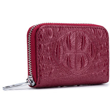Laden Sie das Bild in den Galerie-Viewer, Krokodil Kartenhalter mit Reißverschluss
