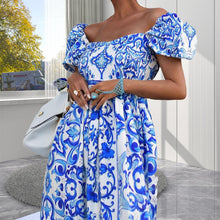 Laden Sie das Bild in den Galerie-Viewer, Böhmisches Kleid mit hoher Taille